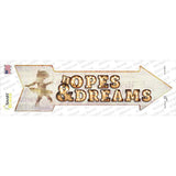 Hopes & Dreams Bulb Letters Novelty Arrow Sticker Decal
