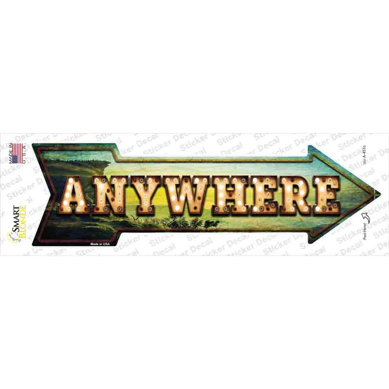 Anywhere Bulb Letters Novelty Arrow Sticker Decal