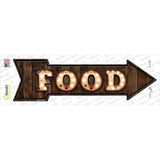 Food Bulb Letters Novelty Arrow Sticker Decal