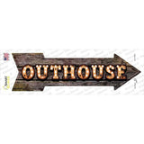 Outhouse Bulb Letters Novelty Arrow Sticker Decal