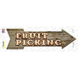 Fruit Picking Bulb Letters Novelty Arrow Sticker Decal