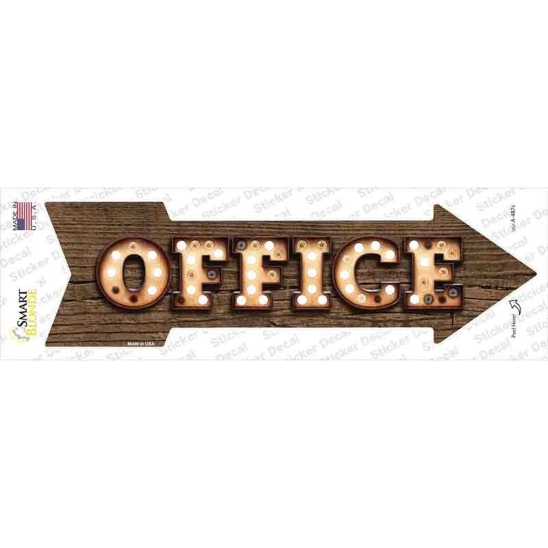 Office Bulb Letters Novelty Arrow Sticker Decal