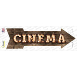 Cinema Bulb Letters Novelty Arrow Sticker Decal