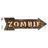 Zombie Bulb Letters Novelty Arrow Sticker Decal