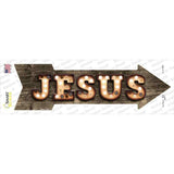 Jesus Bulb Letters Novelty Arrow Sticker Decal
