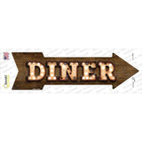 Diner Bulb Letters Novelty Arrow Sticker Decal