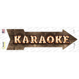 Karaoke Bulb Letters Novelty Arrow Sticker Decal