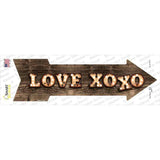 Love XOXO Bulb Letters Novelty Arrow Sticker Decal