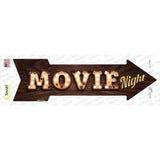Movie Night Bulb Letters Novelty Arrow Sticker Decal