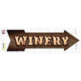 Winery Bulb Letters Novelty Arrow Sticker Decal