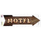 Motel Bulb Letters Novelty Arrow Sticker Decal