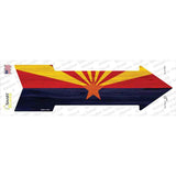 Arizona State Flag Novelty Arrow Sticker Decal