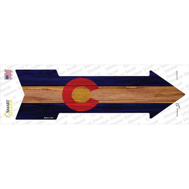 Colorado State Flag Novelty Arrow Sticker Decal