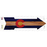 Colorado State Flag Novelty Arrow Sticker Decal
