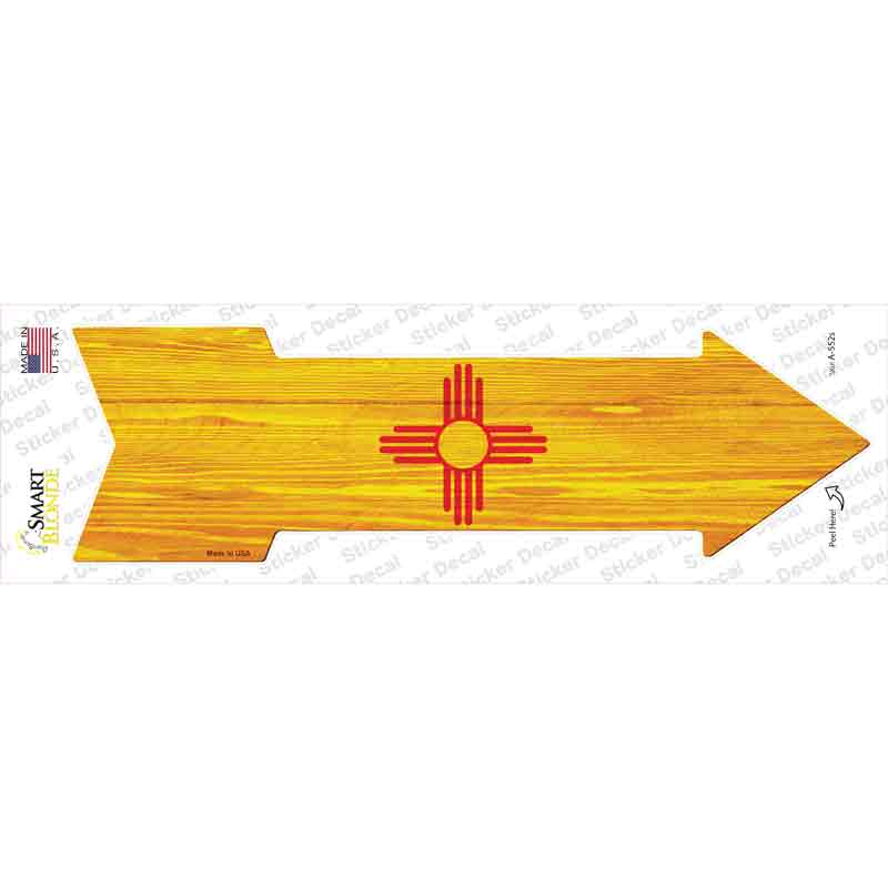 New Mexico State Flag Novelty Arrow Sticker Decal