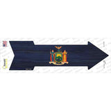 New York State Flag Novelty Arrow Sticker Decal