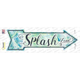 Splash Zone Novelty Arrow Sticker Decal