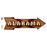 Alabama Bulb Lettering Novelty Arrow Sticker Decal