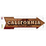 California Bulb Lettering Novelty Arrow Sticker Decal