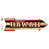 Hawaii Bulb Lettering Novelty Arrow Sticker Decal