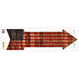 American Flag Painted Novelty Arrow Sticker Decal