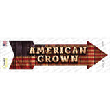 American Grown Bulb Letters Novelty Arrow Sticker Decal