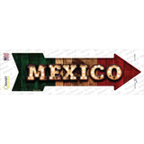 Mexico Bulb Lettering Novelty Arrow Sticker Decal
