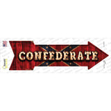 Confederate Bulb Lettering Novelty Arrow Sticker Decal