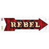 Rebel Bulb Lettering Novelty Arrow Sticker Decal