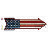 American Flag Corrugated Novelty Arrow Sticker Decal
