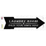 Laundry Room Novelty Arrow Sticker Decal