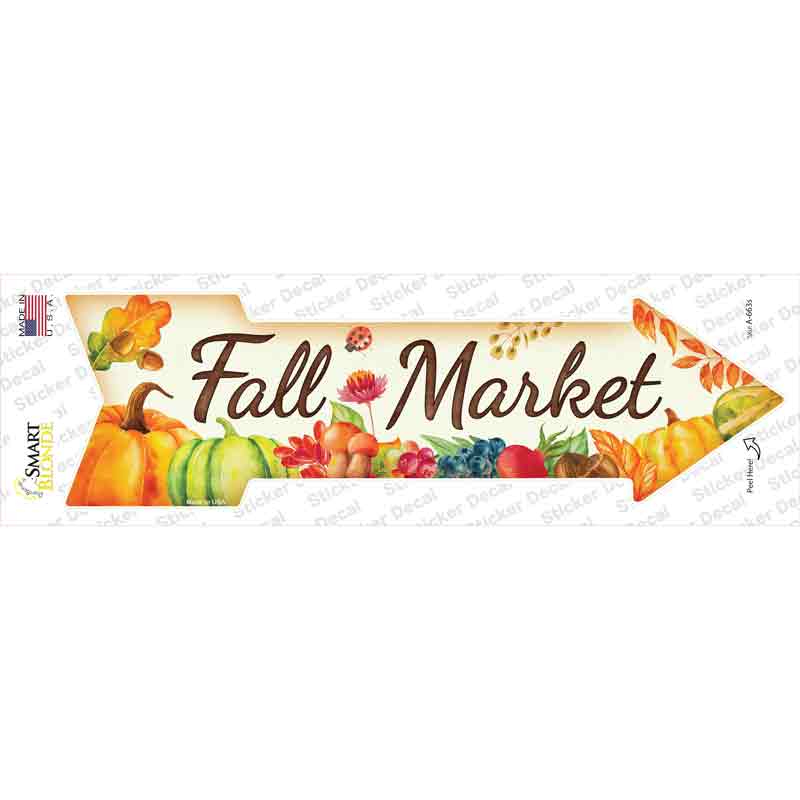 Fall Market Novelty Arrow Sticker Decal