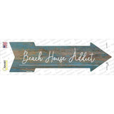Beach House Addict Novelty Arrow Sticker Decal