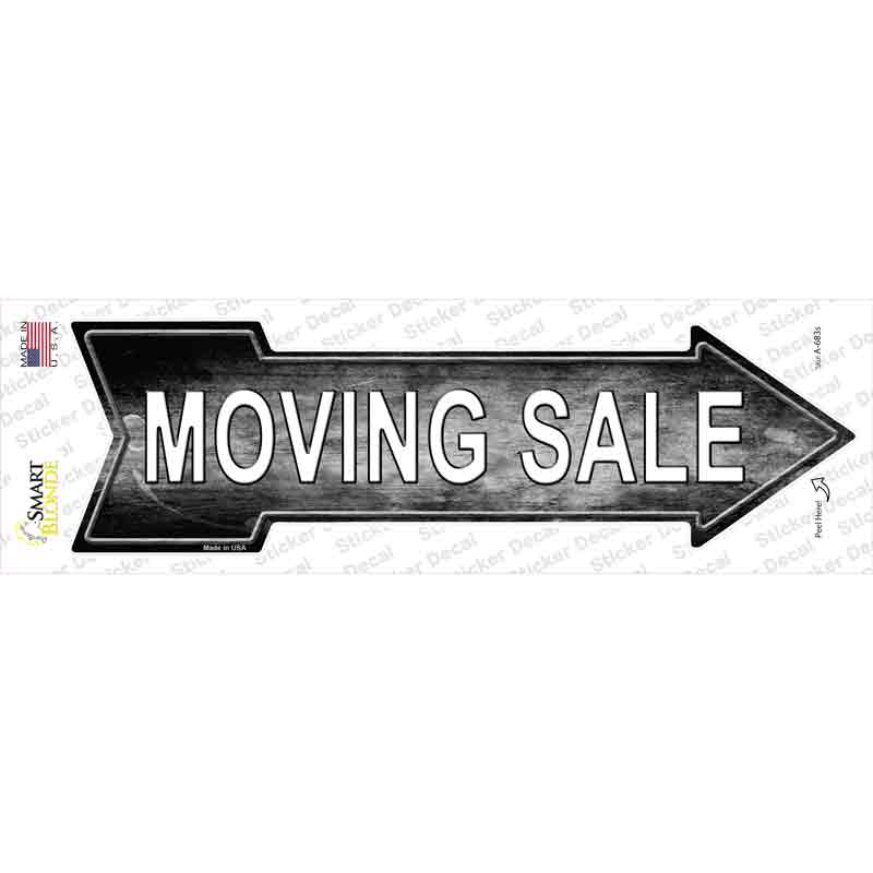 Moving Sale Right Novelty Arrow Sticker Decal