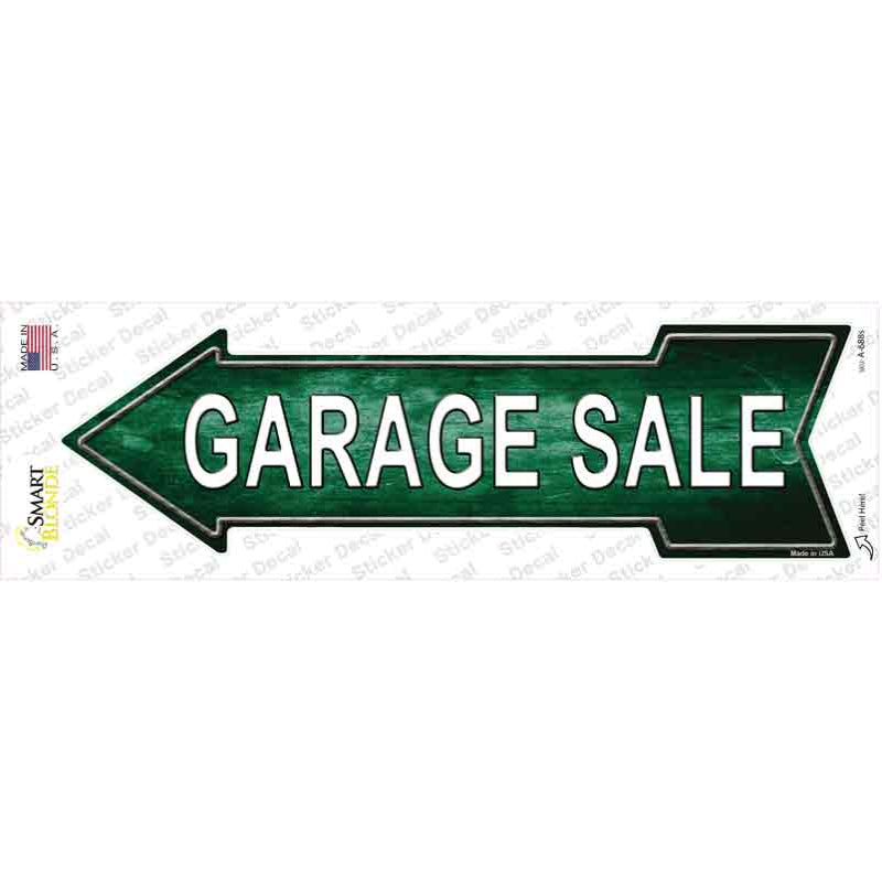 Garage Sale Left Novelty Arrow Sticker Decal
