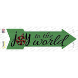 Joy To The World Novelty Arrow Sticker Decal