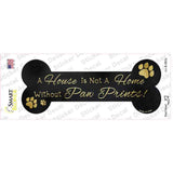 Without Paw Prints Novelty Bone Sticker Decal Small