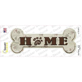 Home With Paw Print Novelty Bone Sticker Decal Small