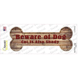 Beware of Dog and Cat Novelty Bone Sticker Decal Small