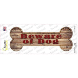 Beware of Dog Novelty Bone Sticker Decal Small