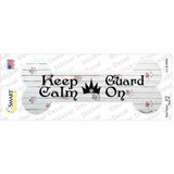 Keep Calm Guard On Novelty Bone Sticker Decal