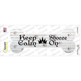 Keep Calm Snooze On Novelty Bone Sticker Decal