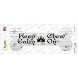 Keep Calm Chase On Novelty Bone Sticker Decal