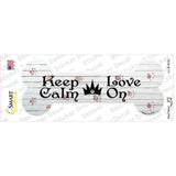 Keep Calm Love On Novelty Bone Sticker Decal