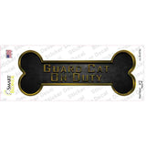 Guard Cat on Duty Novelty Bone Sticker Decal