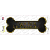 Taco Dog on Premises Novelty Bone Sticker Decal Small