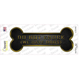 We Have Dogs Novelty Bone Sticker Decal