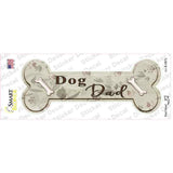 Dog Dad Novelty Bone Sticker Decal Small