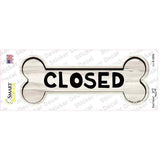 Closed Novelty Bone Sticker Decal