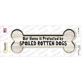 Protected by Spoiled Rotten Dogs Novelty Bone Sticker Decal Small